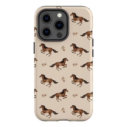 Running Horse Printed Phone Cases iPhone 13 Pro / Armoured by Kasiags Art - The Dairy