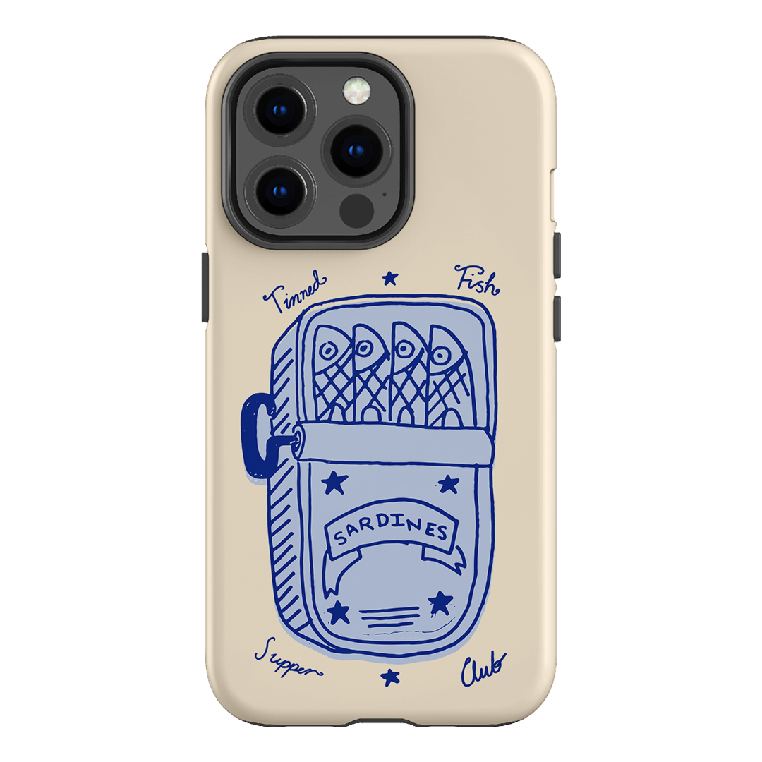 Sardine Social Blue Printed Phone Cases iPhone 13 Pro / Armoured by The Dairy - The Dairy