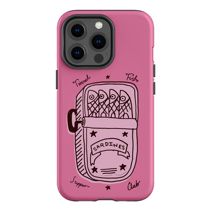 Sardine Social Pink Printed Phone Cases iPhone 13 Pro / Armoured by The Dairy - The Dairy