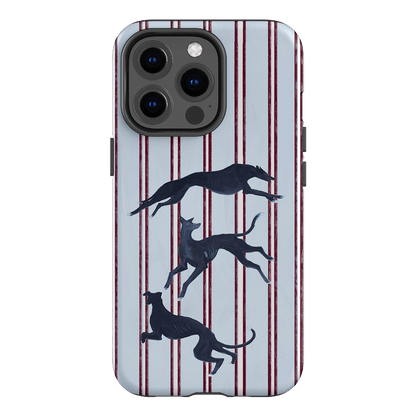 Stripey Hounds Printed Phone Cases iPhone 13 Pro / Armoured by Lisa Hu - The Dairy