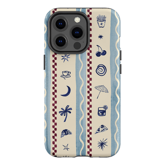 Summer Snacks Blue Printed Phone Cases iPhone 13 Pro / Armoured by Charlie Taylor - The Dairy