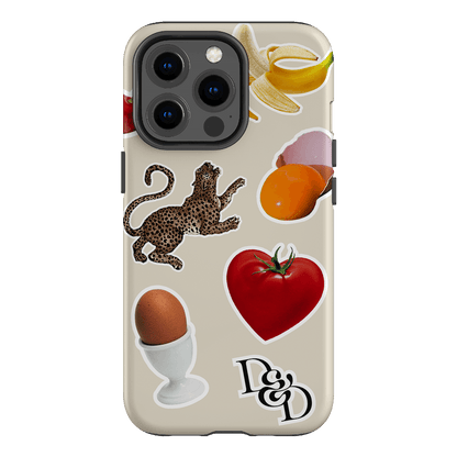 Sunday Stickers Cream Printed Phone Cases iPhone 13 Pro / Armoured by Desmond & Dempsey - The Dairy