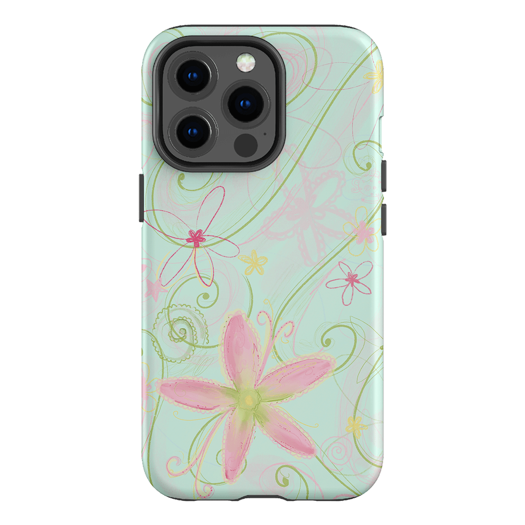 Swirl Blue Printed Phone Cases iPhone 13 Pro / Armoured by Kayla Carr - The Dairy