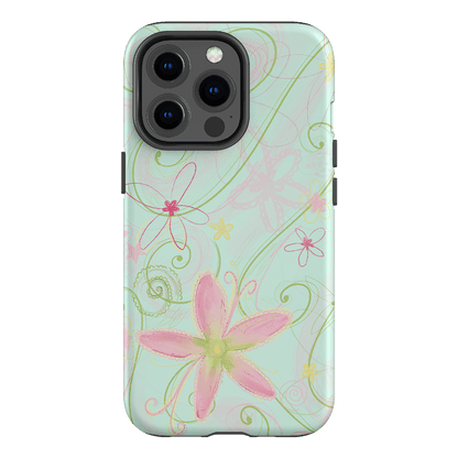 Swirl Blue Printed Phone Cases iPhone 13 Pro / Armoured by Kayla Carr - The Dairy