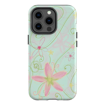 Swirl Blue Printed Phone Cases iPhone 13 Pro / Armoured by Kayla Carr - The Dairy