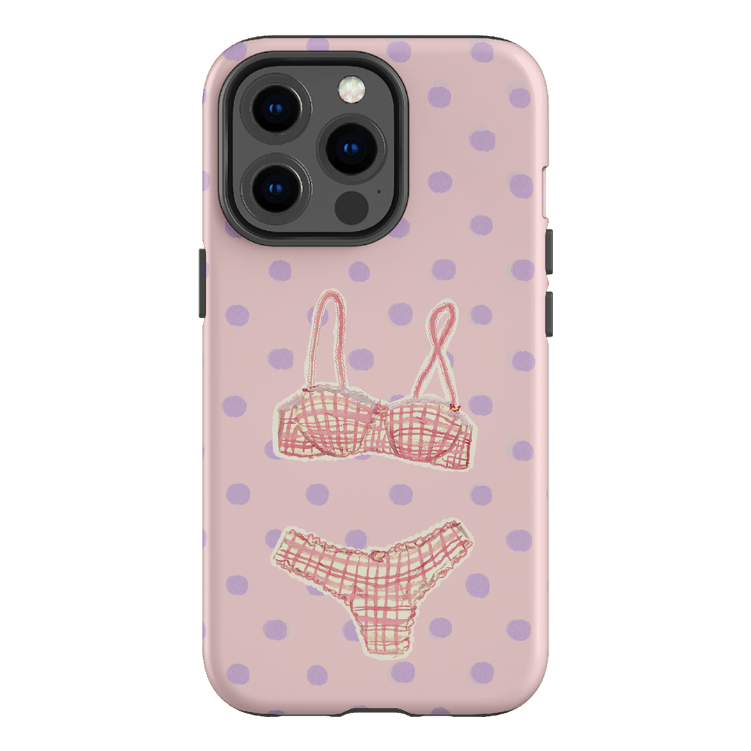Vintage Gingham Printed Phone Cases iPhone 13 Pro / Armoured by Kayla Carr - The Dairy