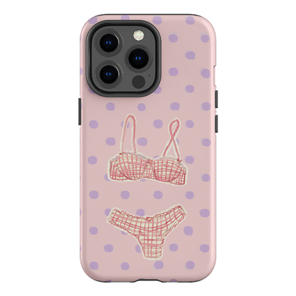 Vintage Gingham Printed Phone Cases iPhone 13 Pro / Armoured by Kayla Carr - The Dairy