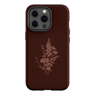 Wildflowers Mocha Printed Phone Cases iPhone 13 Pro / Armoured by Typoflora - The Dairy