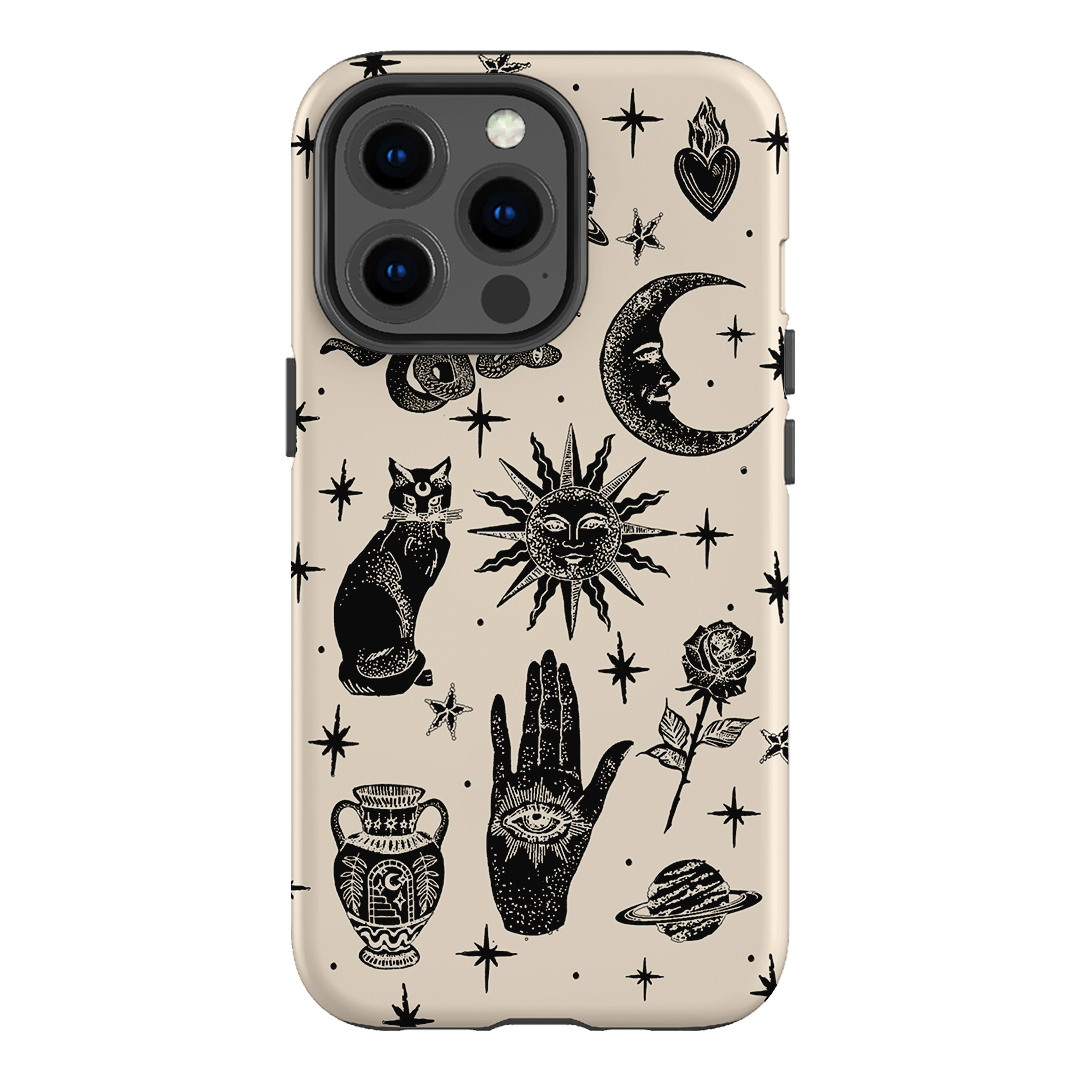 Astro Flash Beige Printed Phone Cases iPhone 13 Pro / Armoured by Veronica Tucker - The Dairy