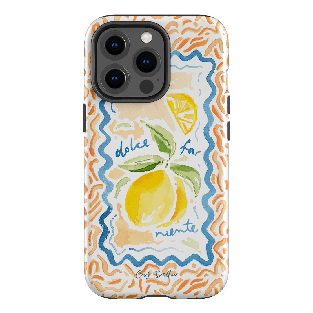 Dolce Far Niente Printed Phone Cases iPhone 13 Pro / Armoured by Cass Deller - The Dairy