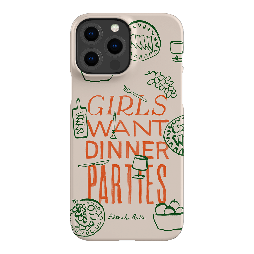 Dinner Parties Printed Phone Cases iPhone 13 Pro Max / Snap by Phthalo Ruth - The Dairy