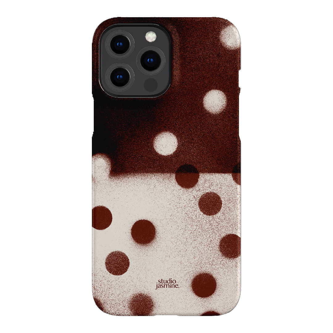Espresso Polka Dot Printed Phone Cases iPhone 13 Pro Max / Snap by Jasmine Dowling - The Dairy