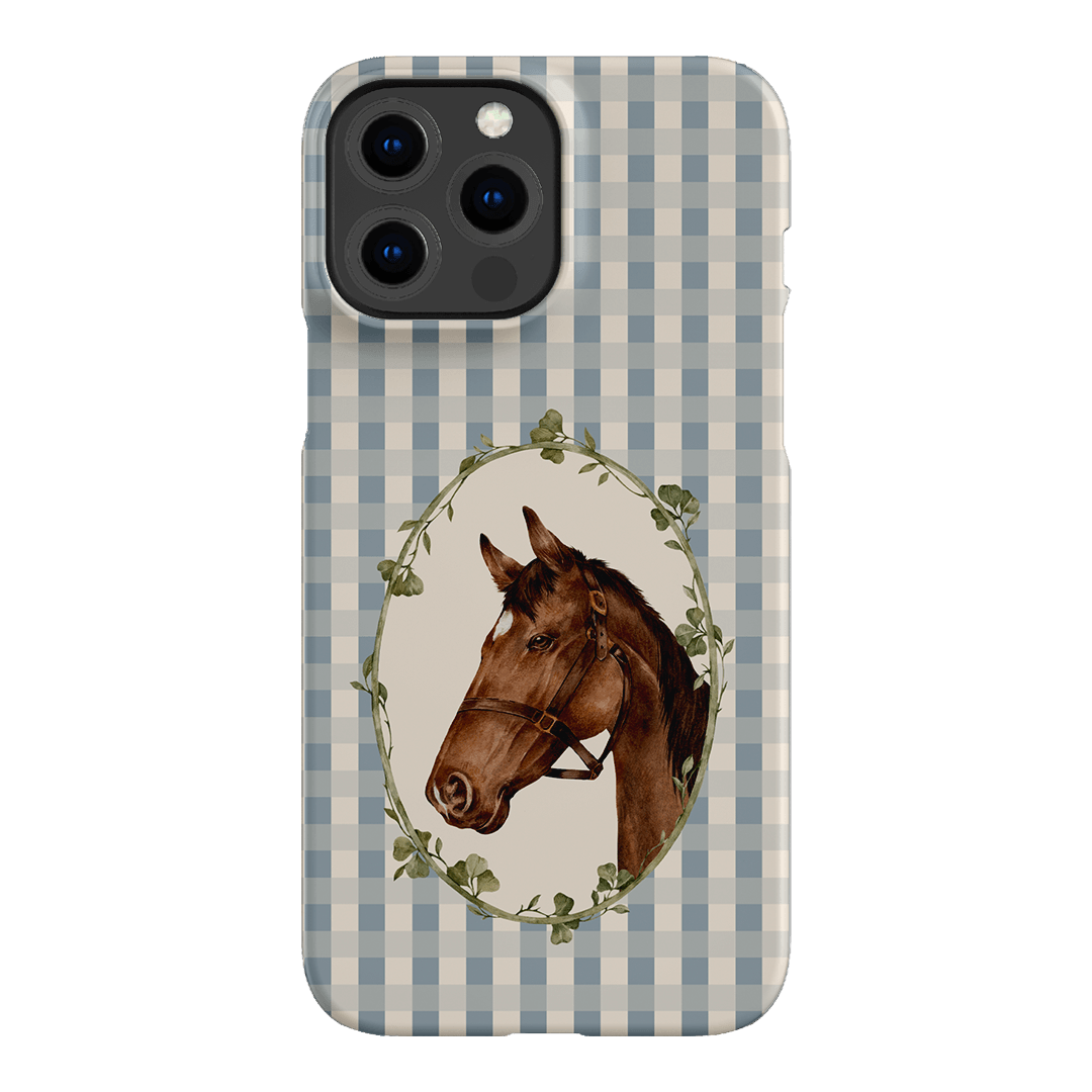 Gingham Horse Printed Phone Cases iPhone 13 Pro Max / Snap by Kasiags Art - The Dairy