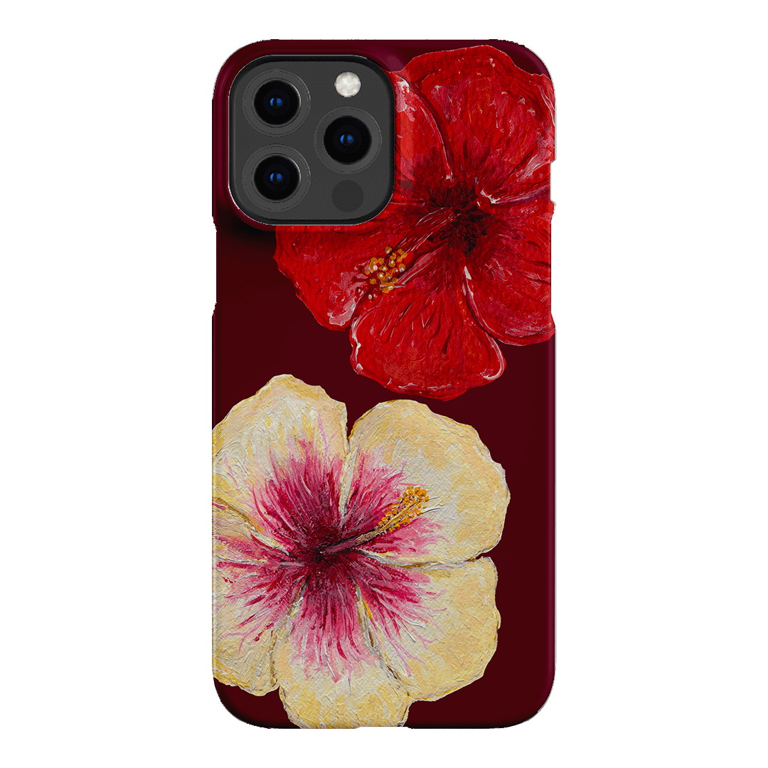 Hibiscus Flower Printed Phone Cases iPhone 13 Pro Max / Snap by BG. Studio - The Dairy