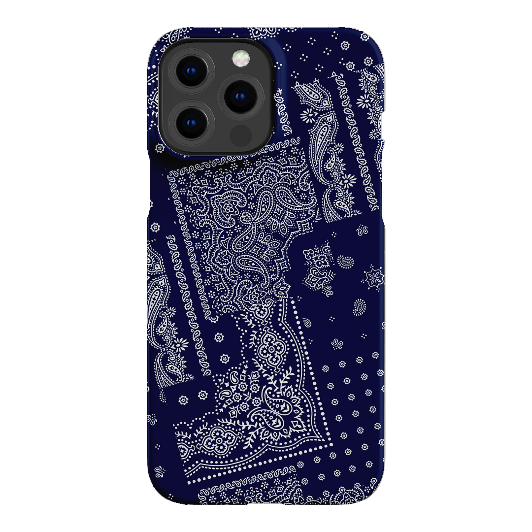 Paisley Indigo Printed Phone Cases iPhone 13 Pro Max / Snap by The Dairy - The Dairy