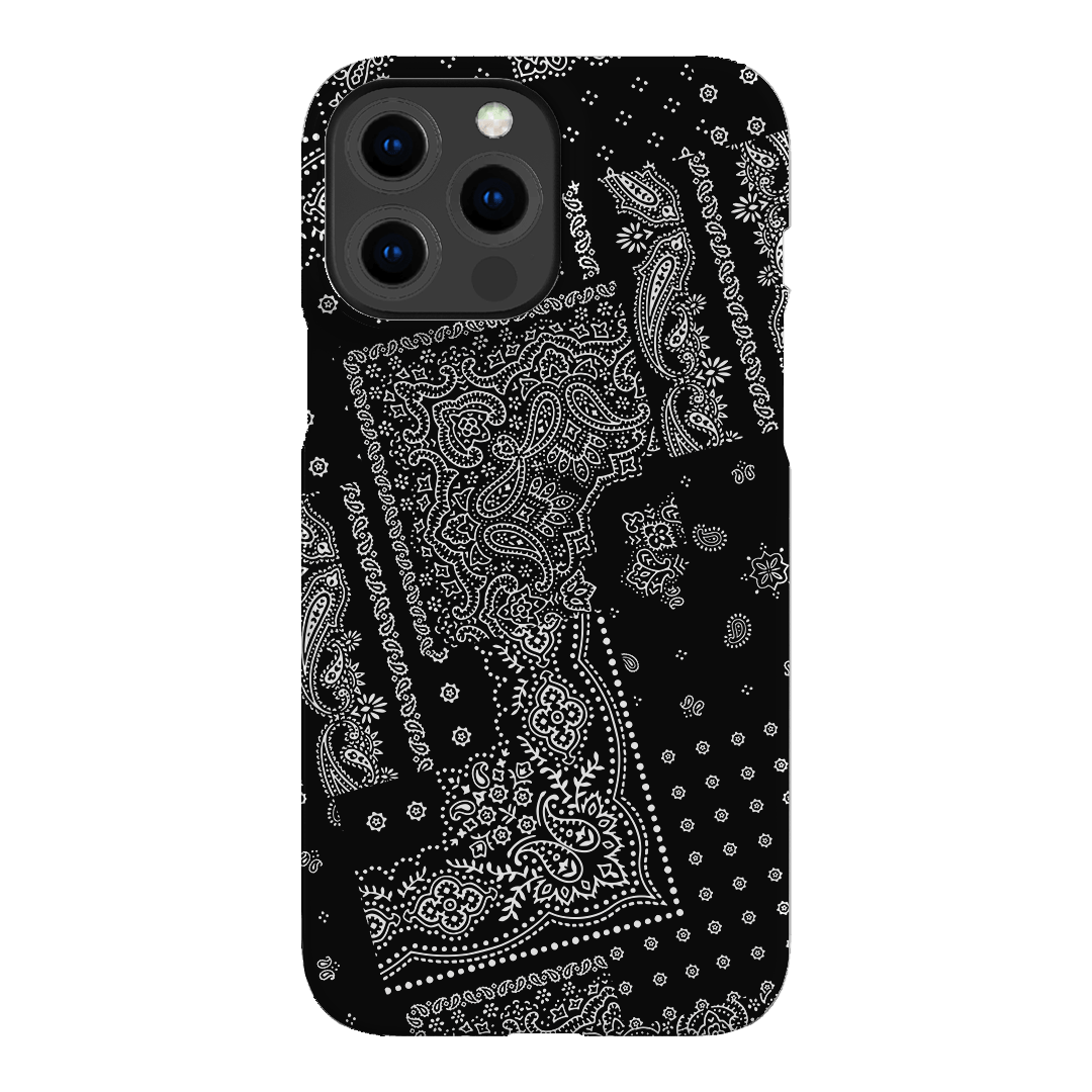 Paisley Noir Printed Phone Cases iPhone 13 Pro Max / Snap by The Dairy - The Dairy