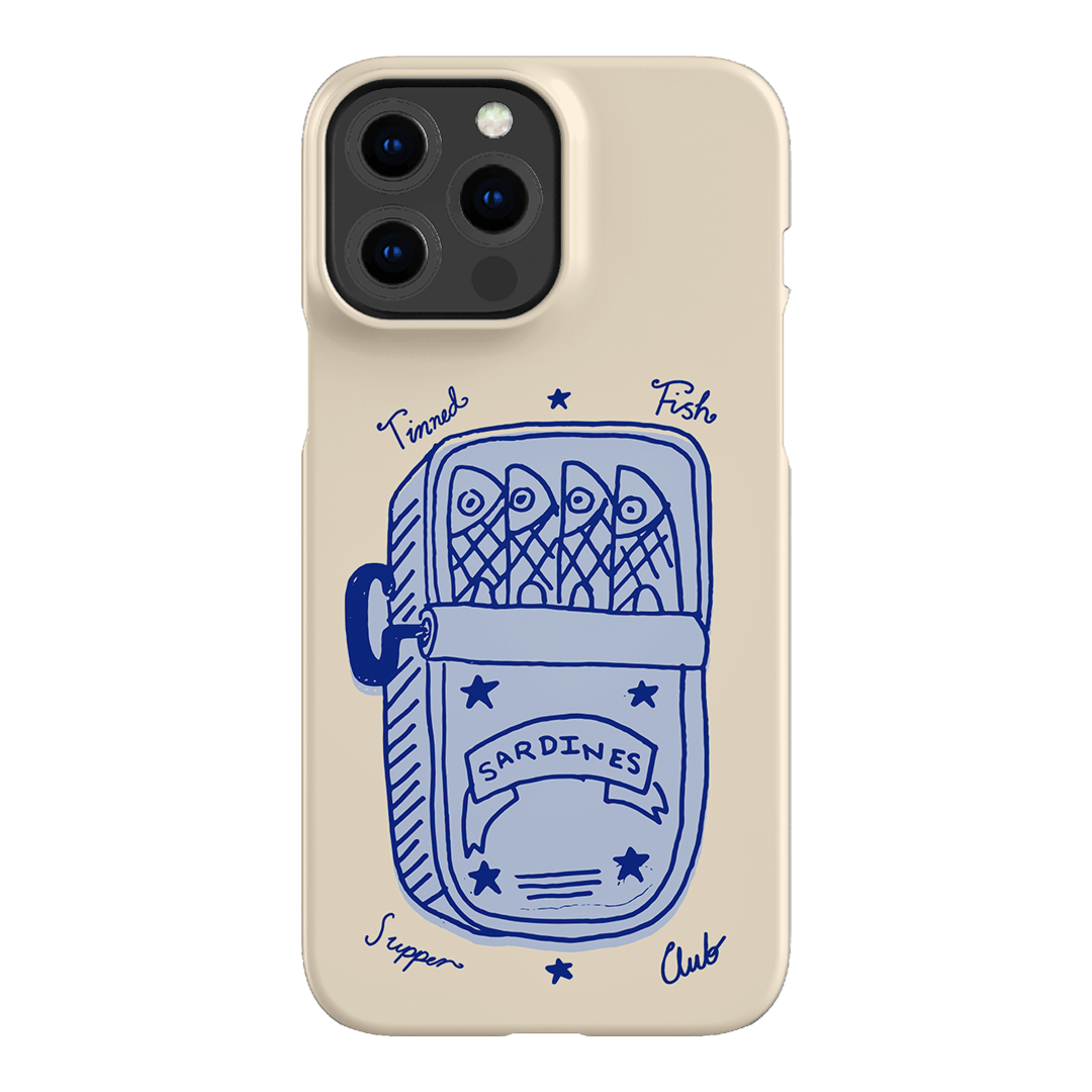 Sardine Social Blue Printed Phone Cases iPhone 13 Pro Max / Snap by The Dairy - The Dairy