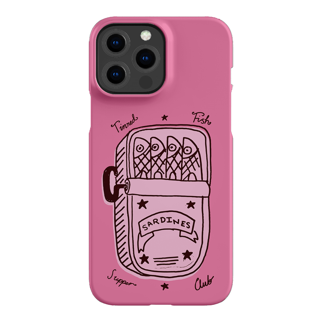 Sardine Social Pink Printed Phone Cases iPhone 13 Pro Max / Snap by The Dairy - The Dairy