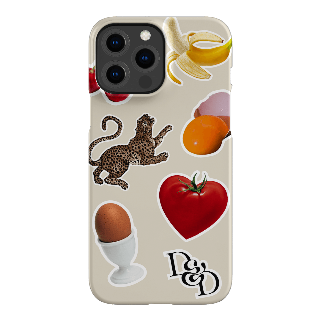 Sunday Stickers Cream Printed Phone Cases iPhone 13 Pro Max / Snap by Desmond & Dempsey - The Dairy