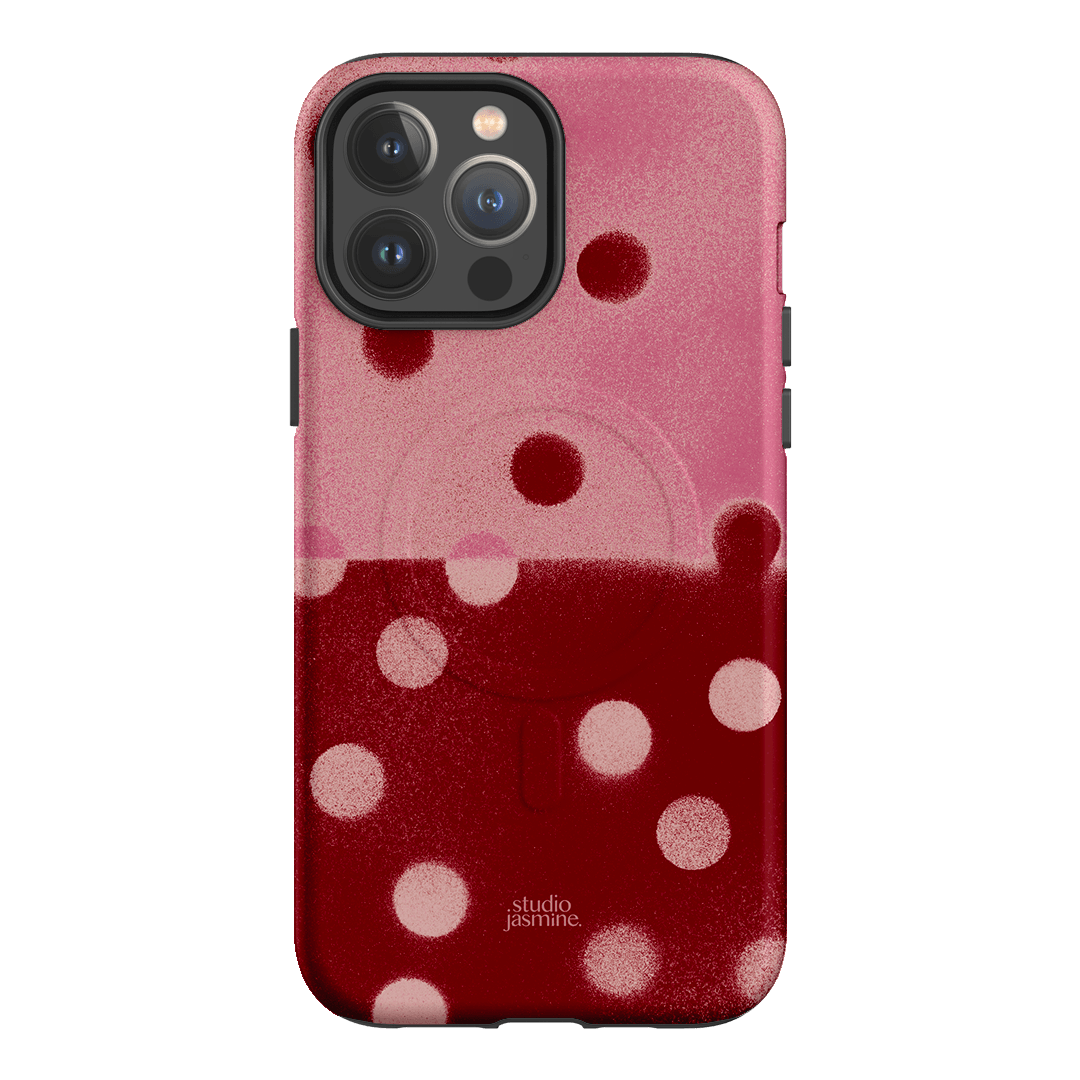 Cherry Polka Dot Printed Phone Cases iPhone 13 Pro Max / Armoured MagSafe by Jasmine Dowling - The Dairy