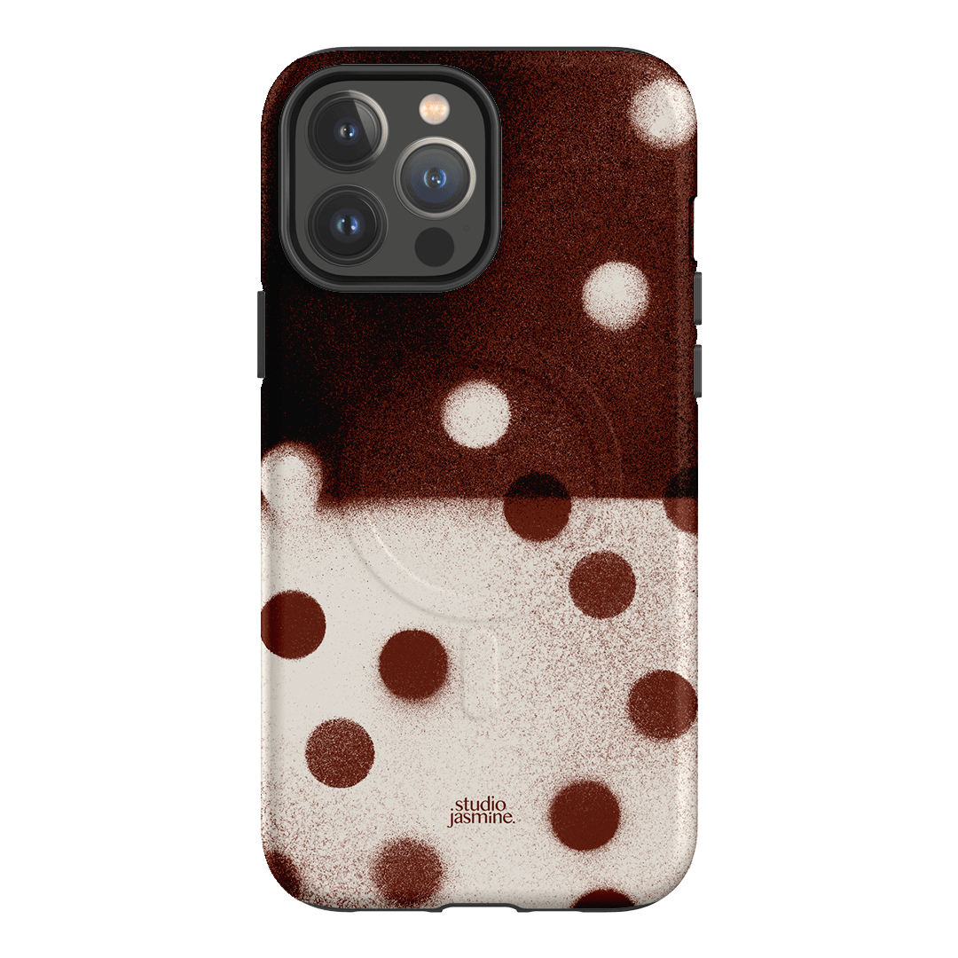 Espresso Polka Dot Printed Phone Cases iPhone 13 Pro Max / Armoured MagSafe by Jasmine Dowling - The Dairy