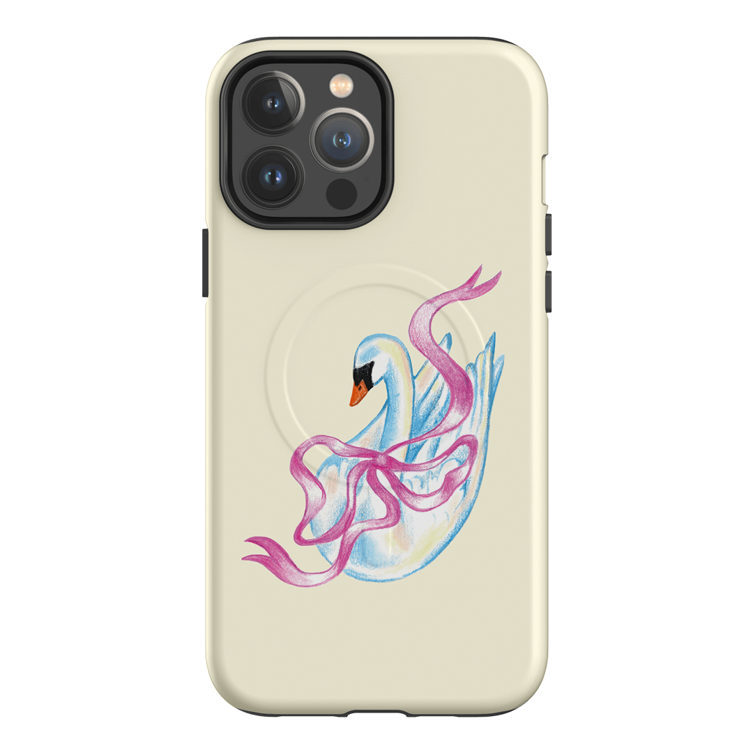 Satin Swan Printed Phone Cases iPhone 13 Pro Max / Armoured MagSafe by Femke Studio - The Dairy