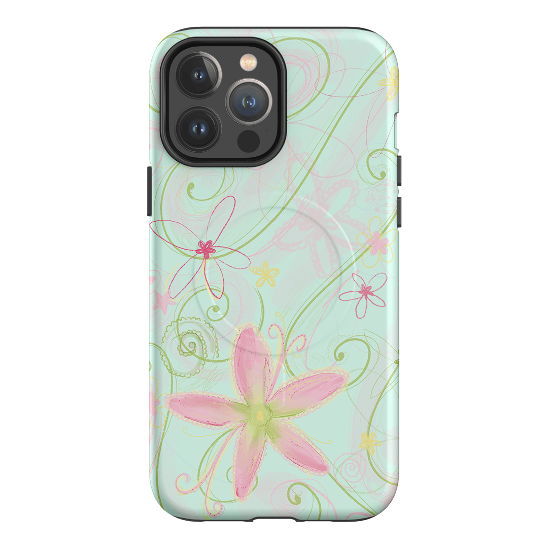 Swirl Blue Printed Phone Cases iPhone 13 Pro Max / Armoured MagSafe by Kayla Carr - The Dairy