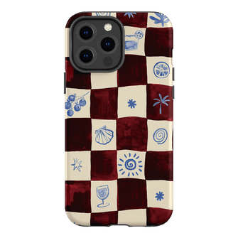 Afternoon Mezze Maroon Printed Phone Cases iPhone 13 Pro Max / Armoured by Charlie Taylor - The Dairy