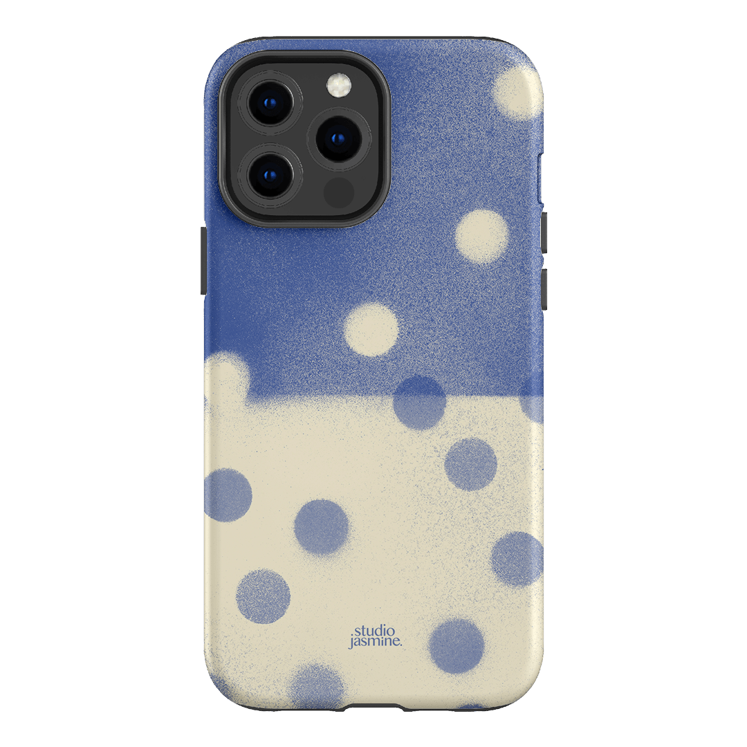 Bleu Polka Dot Printed Phone Cases iPhone 13 Pro Max / Armoured by Jasmine Dowling - The Dairy