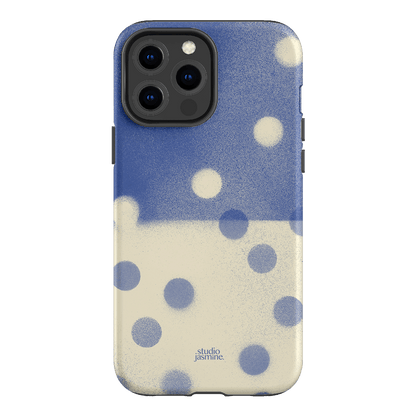 Bleu Polka Dot Printed Phone Cases iPhone 13 Pro Max / Armoured by Jasmine Dowling - The Dairy