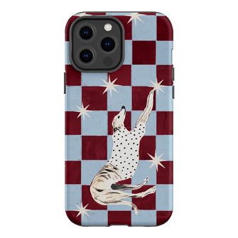 Check Greyhound Blue Printed Phone Cases iPhone 13 Pro Max / Armoured by Lisa Hu - The Dairy