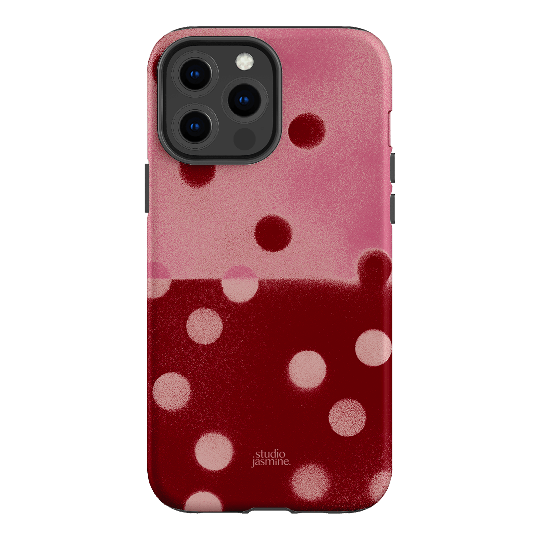 Cherry Polka Dot Printed Phone Cases iPhone 13 Pro Max / Armoured by Jasmine Dowling - The Dairy