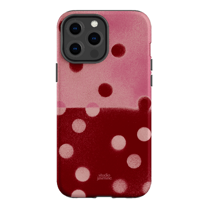 Cherry Polka Dot Printed Phone Cases iPhone 13 Pro Max / Armoured by Jasmine Dowling - The Dairy