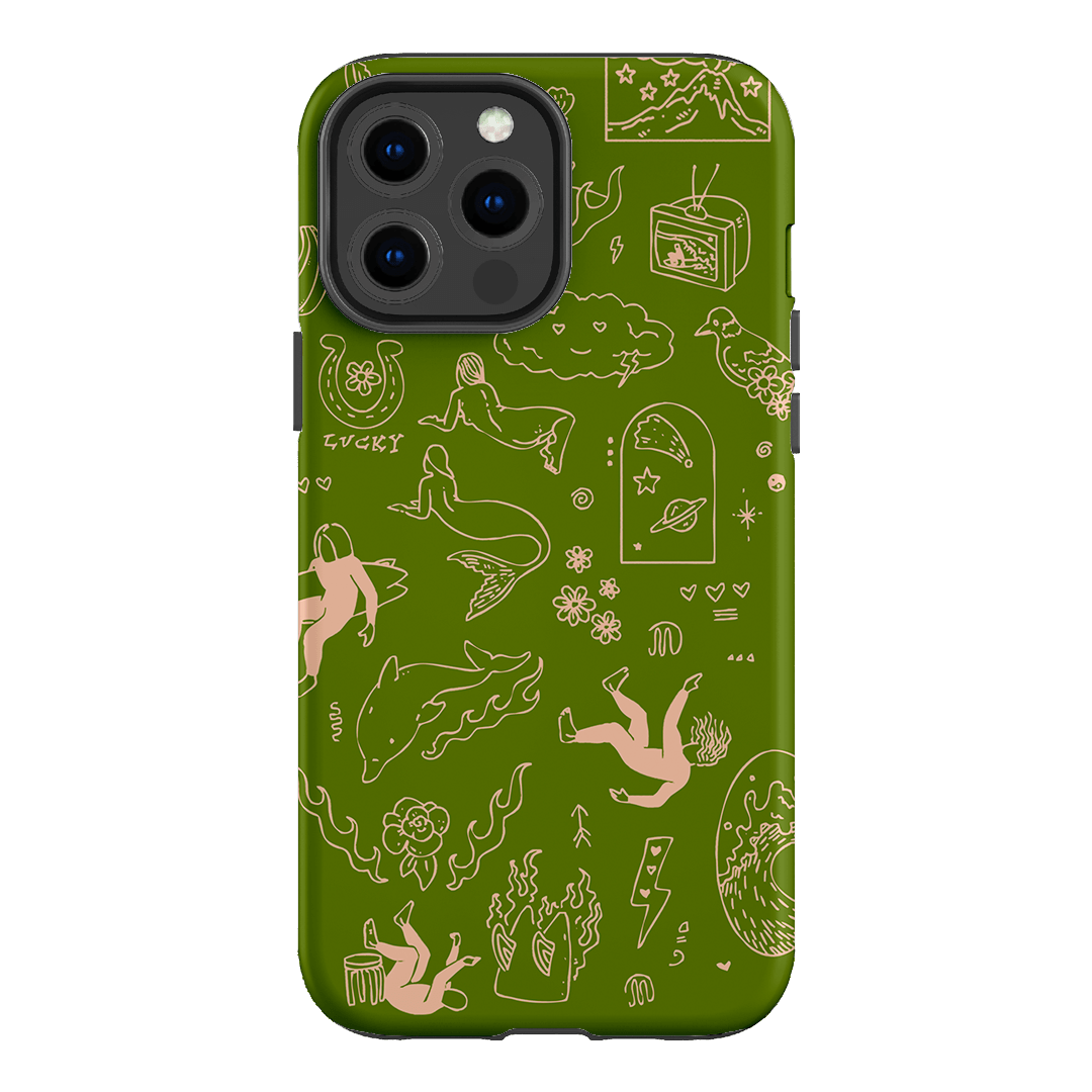 Easty Flash Green Printed Phone Cases iPhone 13 Pro Max / Armoured by Easty Beasty - The Dairy