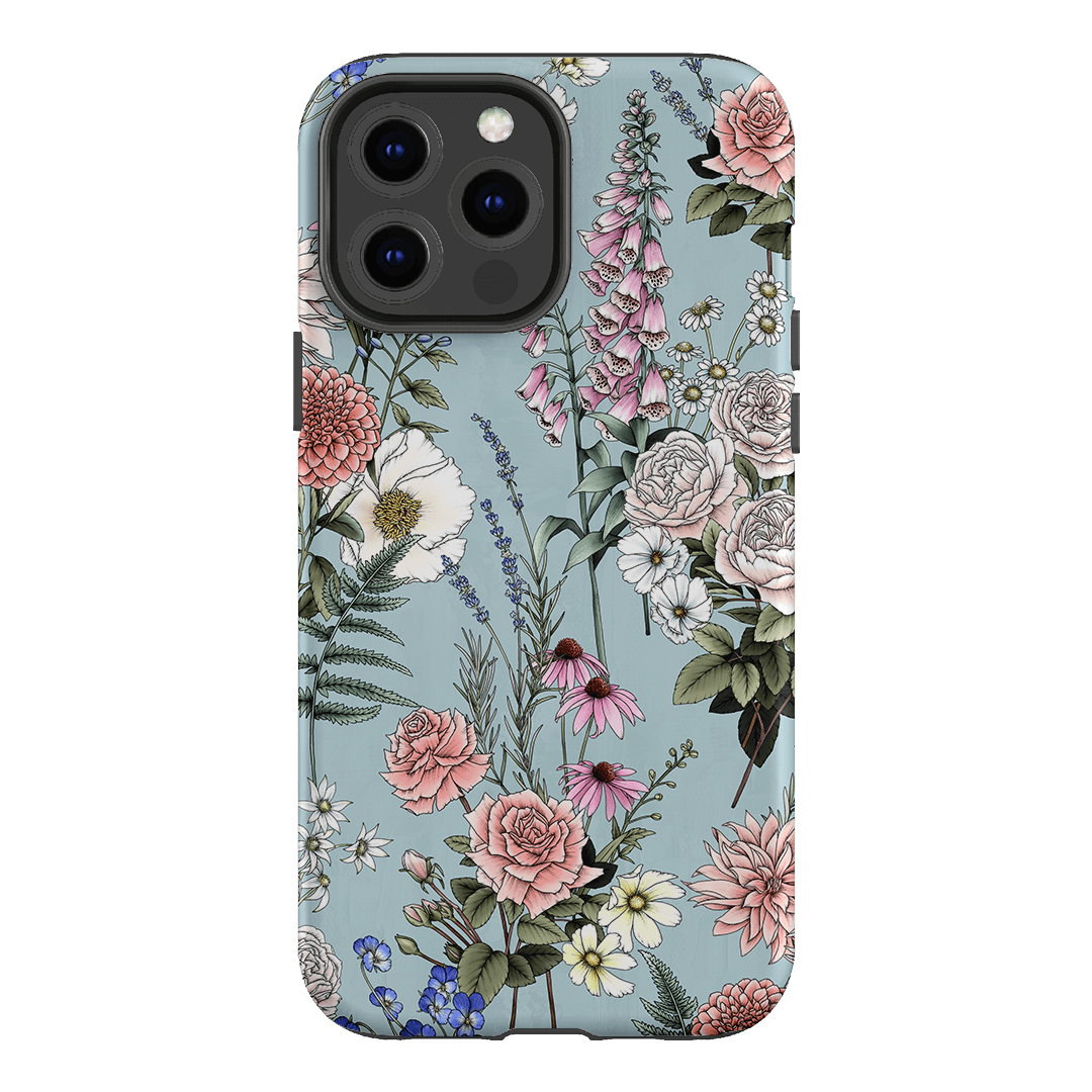 Garden Party Blue Printed Phone Cases iPhone 13 Pro Max / Armoured by Typoflora - The Dairy