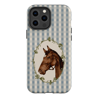 Gingham Horse Printed Phone Cases iPhone 13 Pro Max / Armoured by Kasiags Art - The Dairy