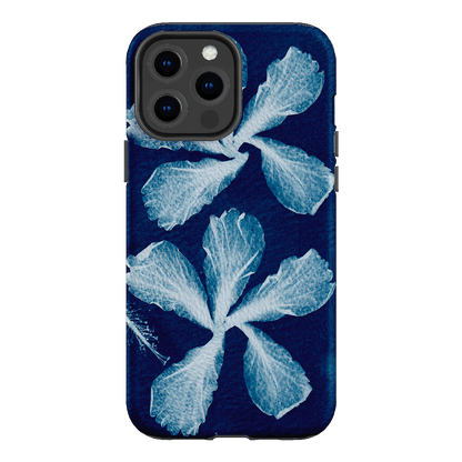 Hibiscus Cyanotype Printed Phone Cases iPhone 13 Pro Max / Armoured by Sally Hungerford - The Dairy