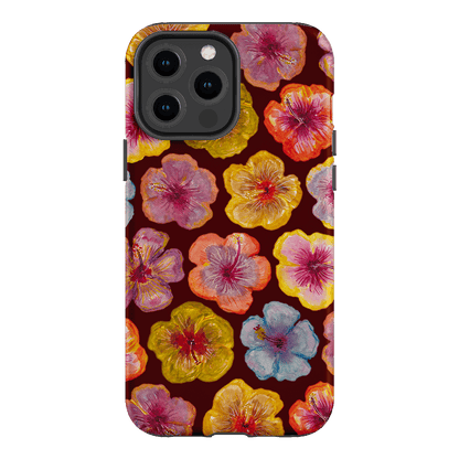 Hibiscus Holiday Rouge Printed Phone Cases iPhone 13 Pro Max / Armoured by BG. Studio - The Dairy