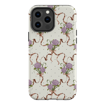 Hydrangea Ribbon Printed Phone Cases iPhone 13 Pro Max / Armoured by Veronica Tucker - The Dairy