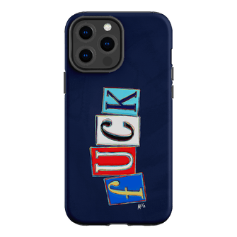 Lil Fcks Blue Printed Phone Cases iPhone 13 Pro Max / Armoured by Margarbs Art - The Dairy
