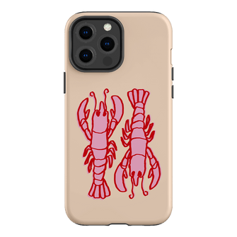 Lobster Love Peach Printed Phone Cases iPhone 13 Pro Max / Armoured by The Dairy - The Dairy