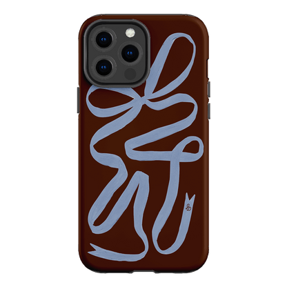 Mocha Ribbon Printed Phone Cases iPhone 13 Pro Max / Armoured by Jasmine Dowling - The Dairy
