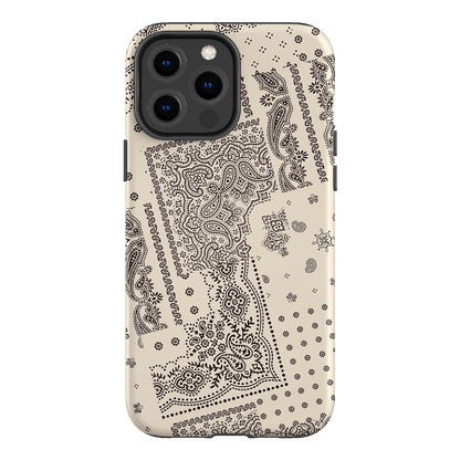 Paisley Ecru Printed Phone Cases iPhone 13 Pro Max / Armoured by The Dairy - The Dairy
