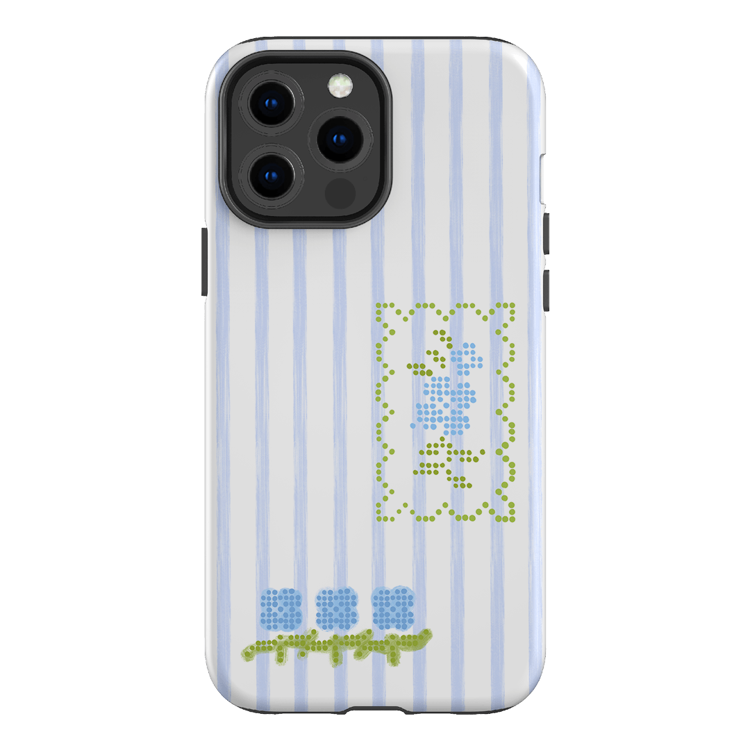 Patchwork Blue Printed Phone Cases iPhone 13 Pro Max / Armoured by Kayla Carr - The Dairy