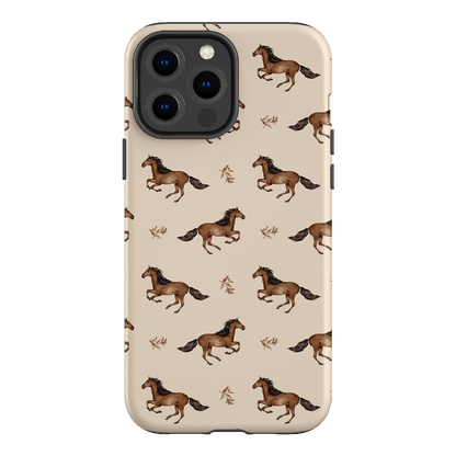 Running Horse Printed Phone Cases iPhone 13 Pro Max / Armoured by Kasiags Art - The Dairy