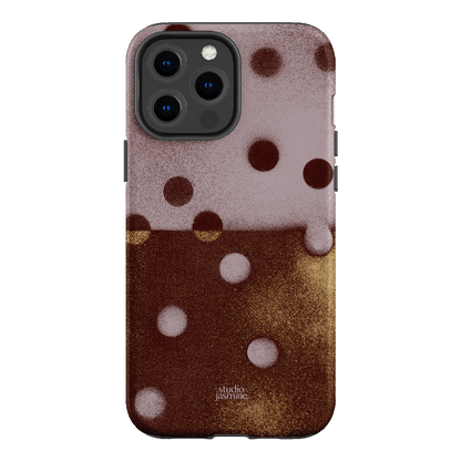 Rust Polka Dot Printed Phone Cases iPhone 13 Pro Max / Armoured by Jasmine Dowling - The Dairy