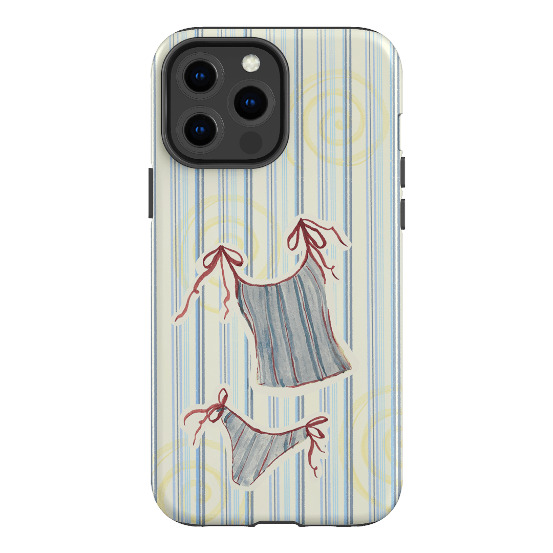 Stripe Tankini Printed Phone Cases iPhone 13 Pro Max / Armoured by Kayla Carr - The Dairy