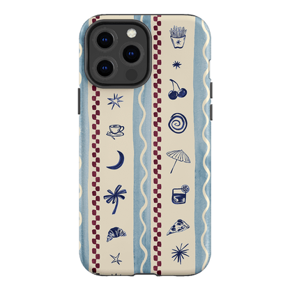 Summer Snacks Blue Printed Phone Cases iPhone 13 Pro Max / Armoured by Charlie Taylor - The Dairy