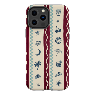 Summer Snacks Burgundy Printed Phone Cases iPhone 13 Pro Max / Armoured by Charlie Taylor - The Dairy