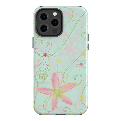 Swirl Blue Printed Phone Cases iPhone 13 Pro Max / Armoured by Kayla Carr - The Dairy
